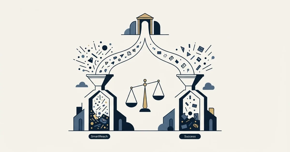 Editorial illustration for SmartReach.io vs Success.ai
