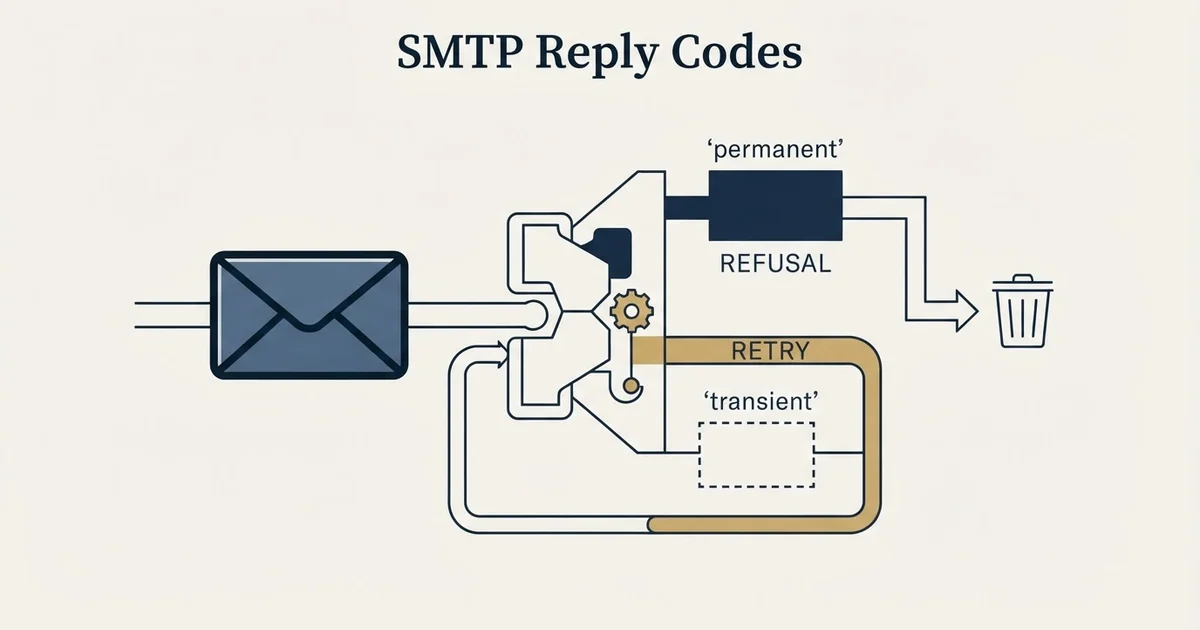 Editorial illustration for SMTP Reply Codes