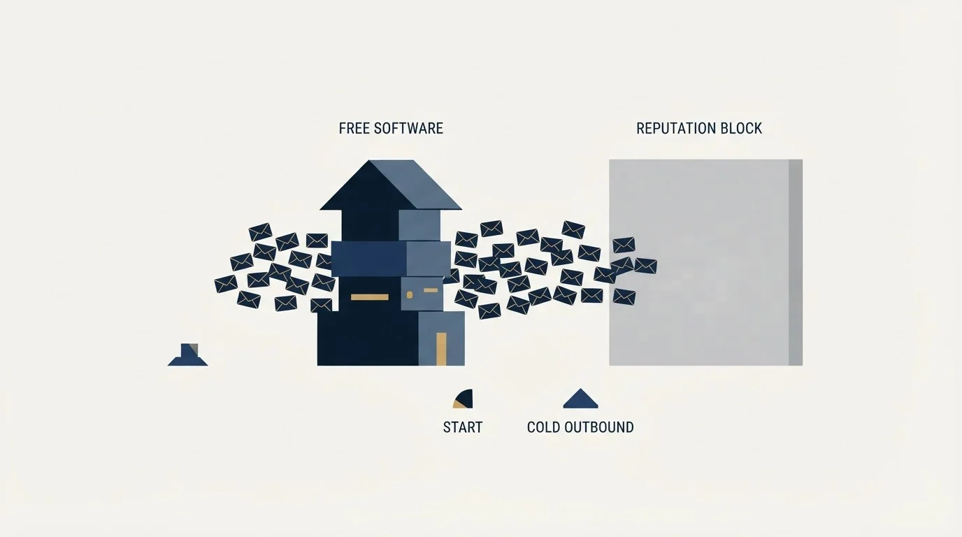 Section illustration: For cold outbound specifically, the answer is none of the
