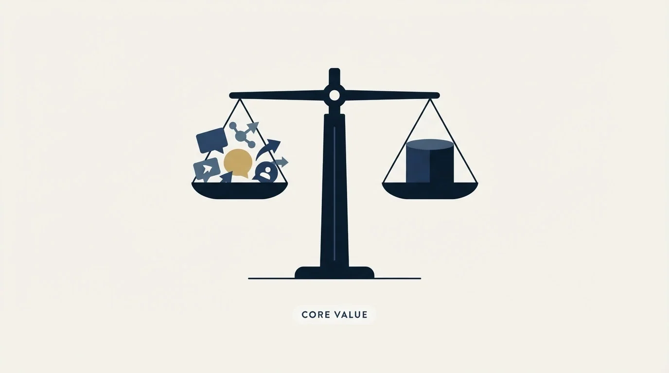 Section illustration: The question that actually decides value