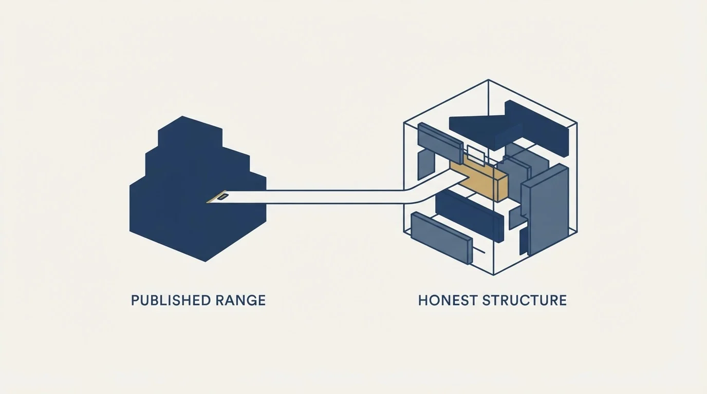 Section illustration: Why the published ranges are so wide, and why that