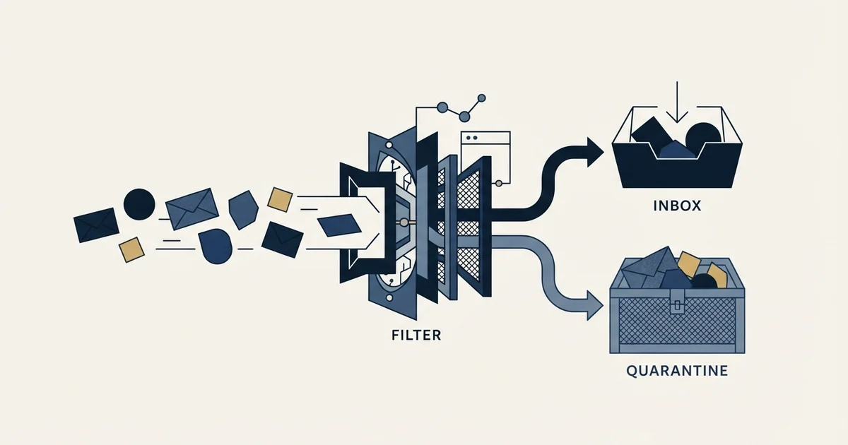 Editorial illustration for Office Spam Filter