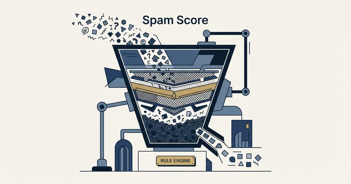 Editorial illustration for Spam Score