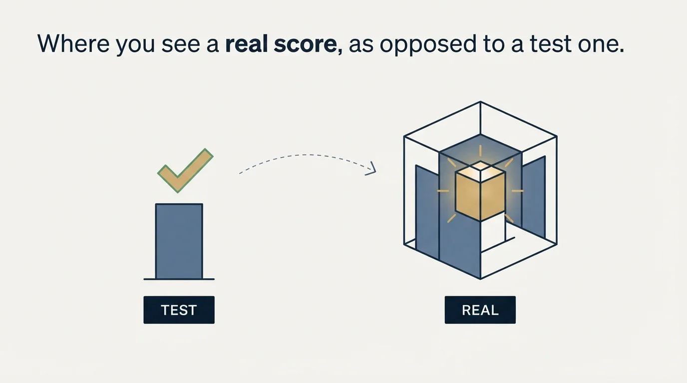 Section illustration: Where you see a real score, as opposed to a