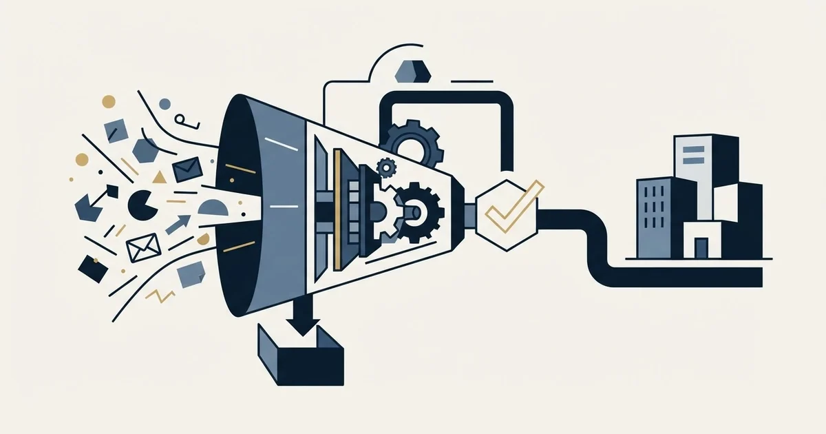 Editorial illustration for SpamAssassin Score for B2B Teams