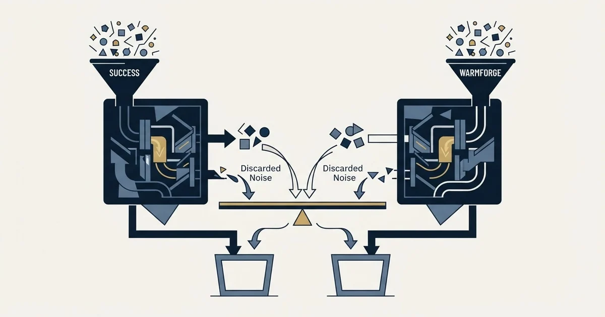Editorial illustration for Success.ai vs Warmforge