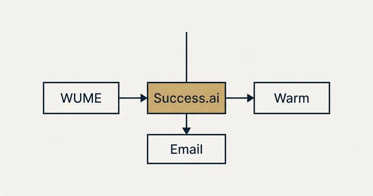 Schematic: Success.ai vs WUME (Warm Up My Email) (Success.ai, WUME, Warm, Email)