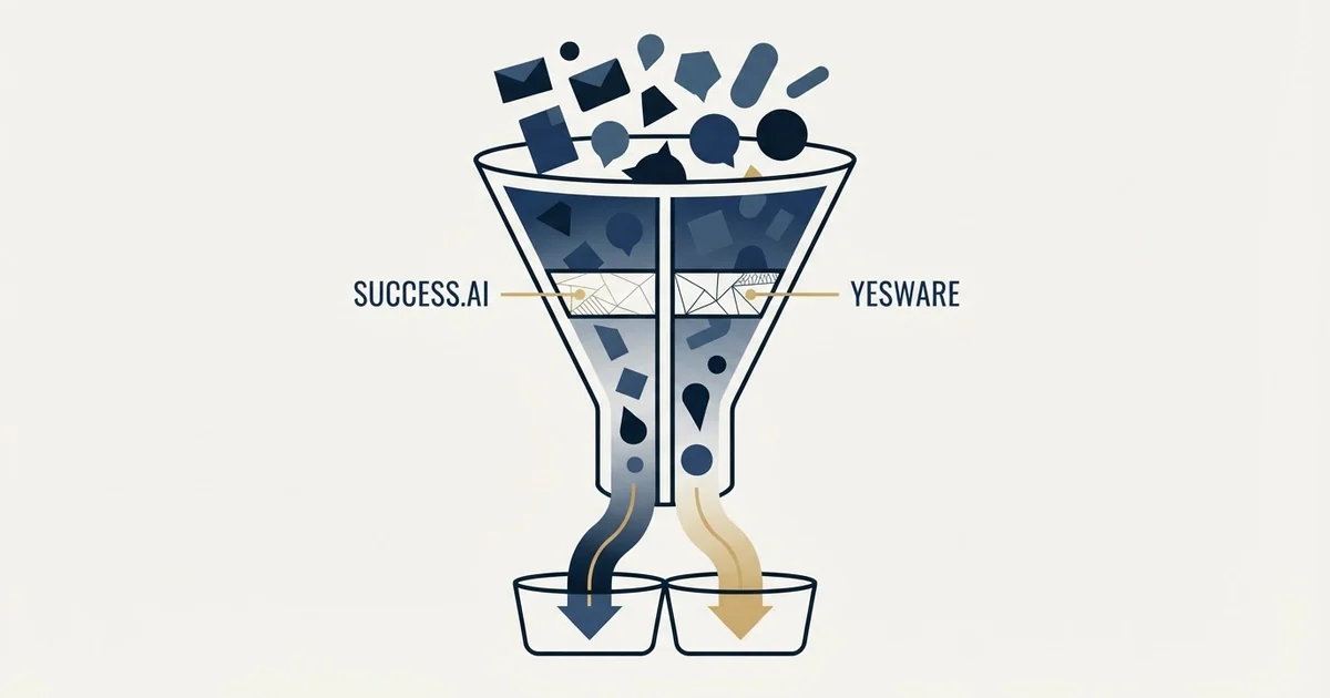 Editorial illustration for Success.ai vs Yesware