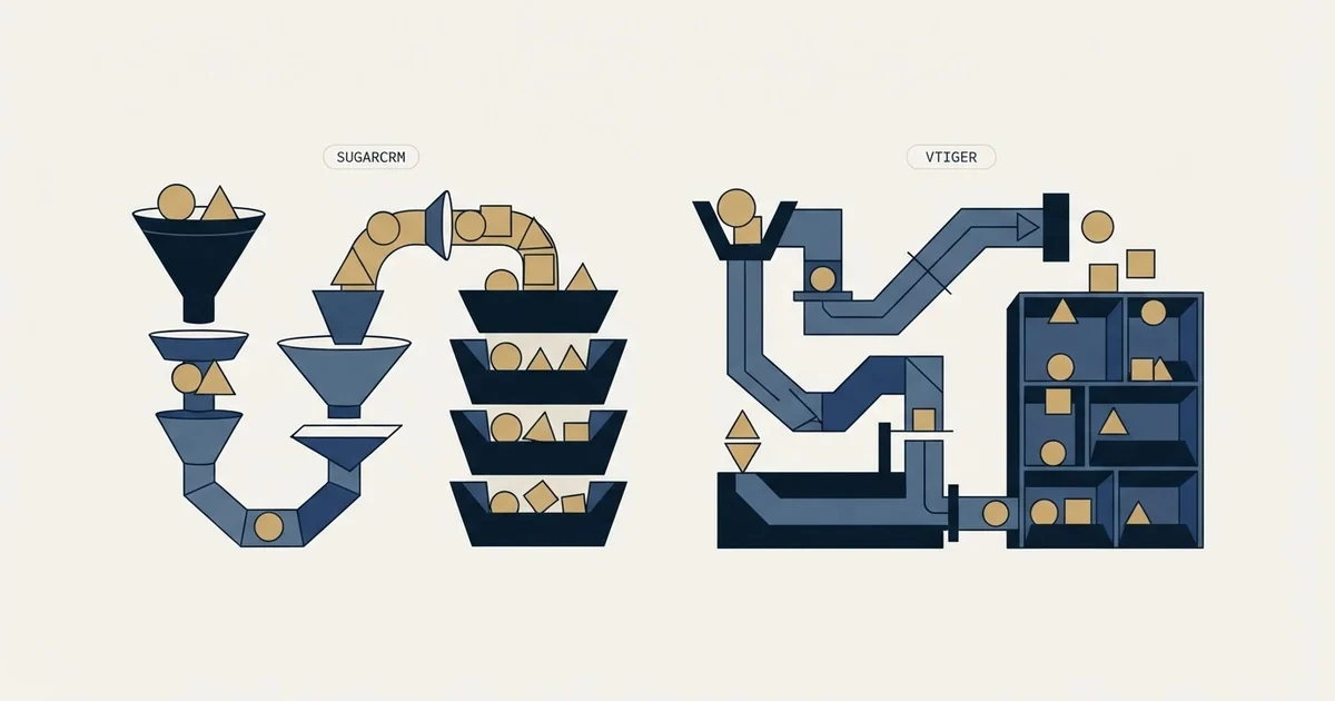 Editorial illustration for SugarCRM vs Vtiger