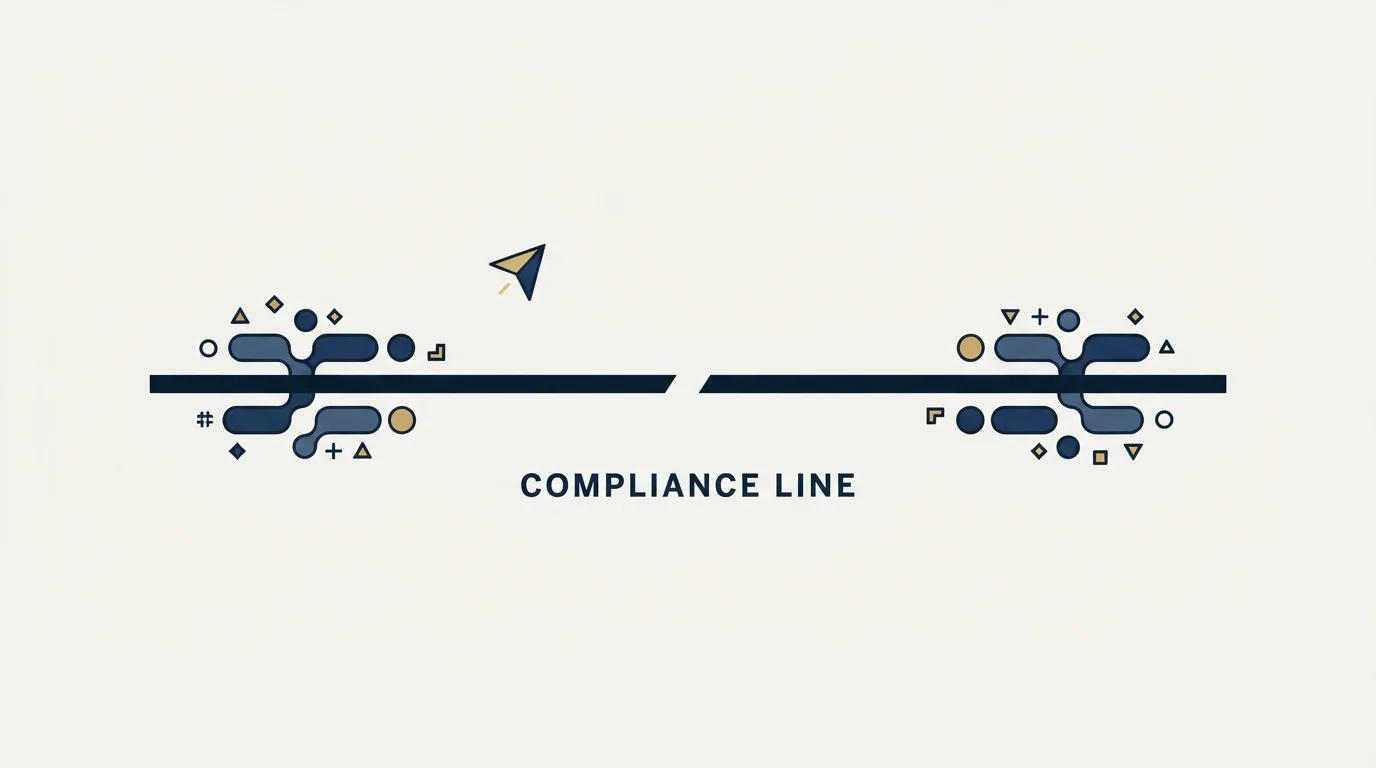 Section illustration: The compliance line the extension does not carry