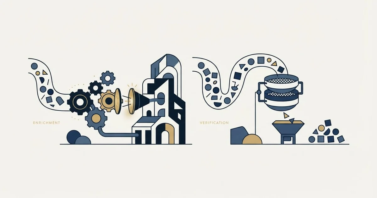 Editorial illustration for Surfe vs Verifalia