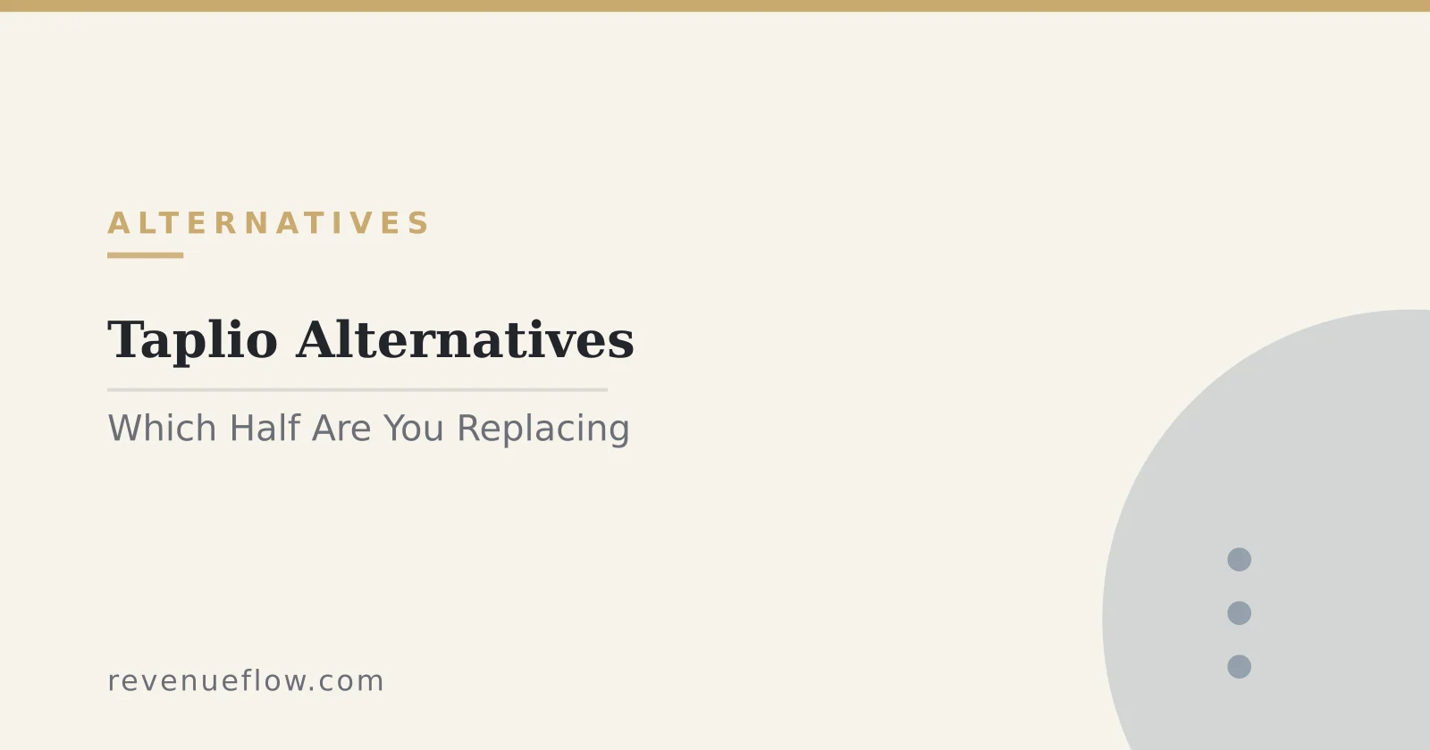 Branded cover: Taplio Alternatives: Which Half Are You Replacing