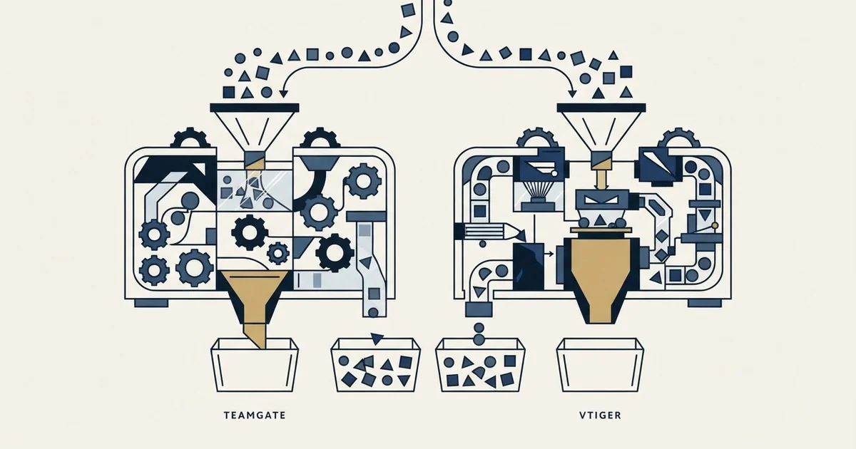 Editorial illustration for Teamgate vs Vtiger