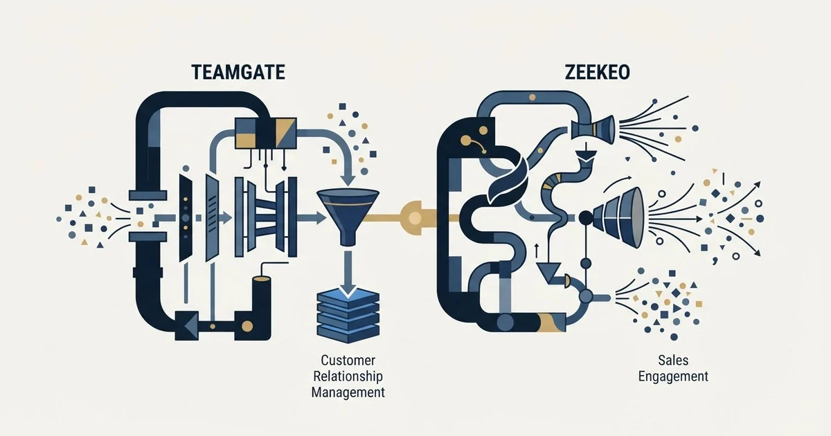 Editorial illustration for Teamgate vs Zeekeo
