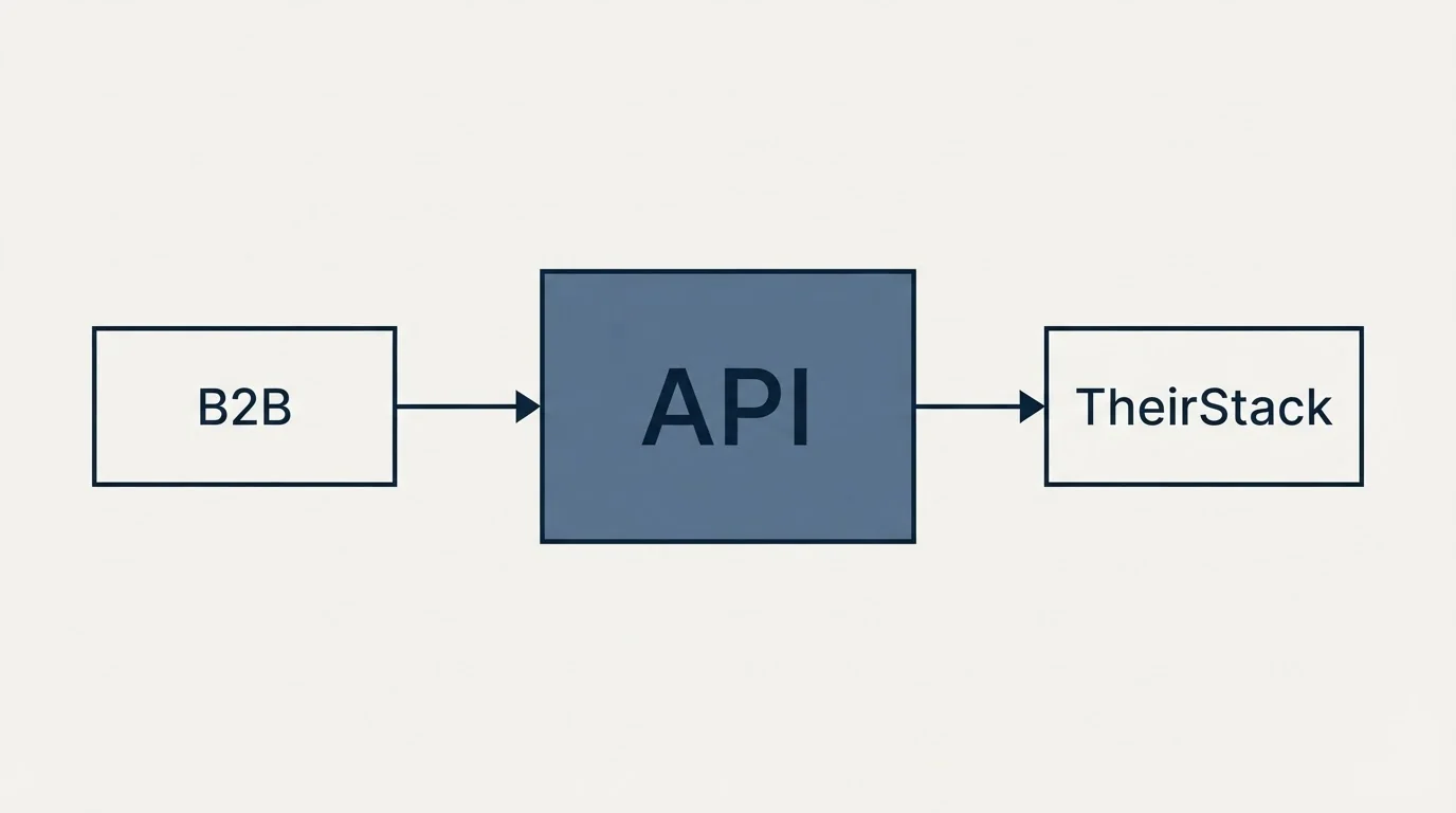 Schematic: Sizing the two ladders against a real motion (API, B2B, TheirStack)