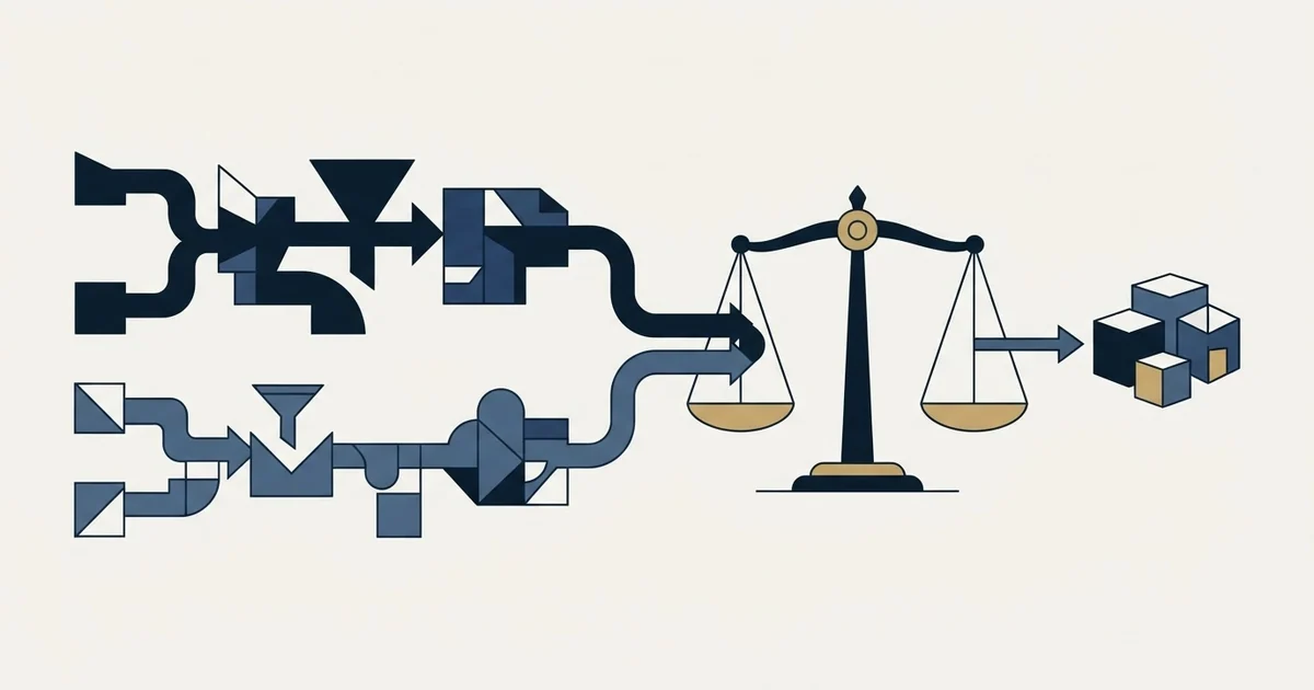Editorial illustration for TheirStack vs UpLead