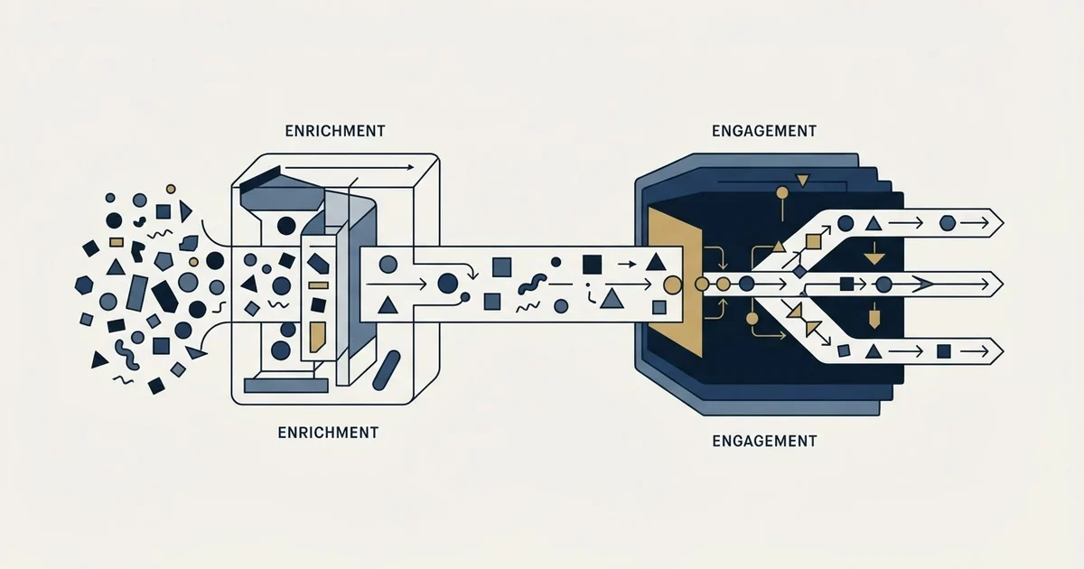 Editorial illustration for TheirStack vs Vanillasoft