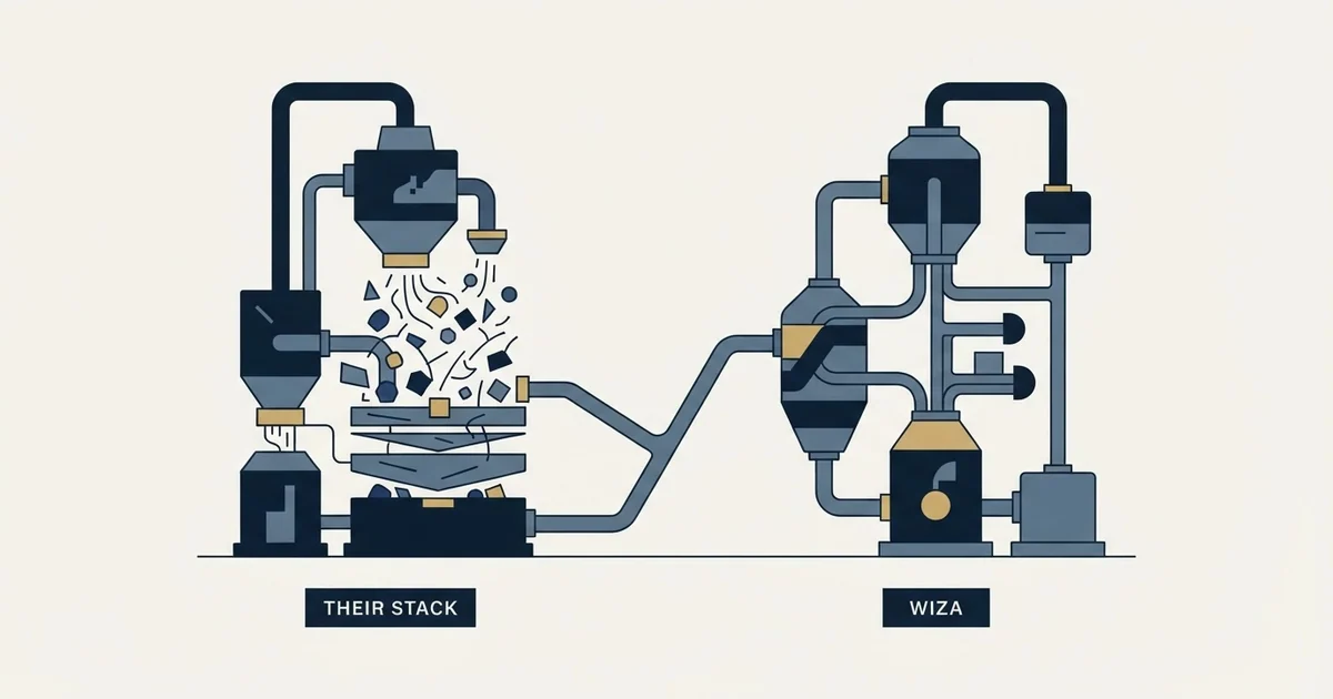 Editorial illustration for TheirStack vs Wiza