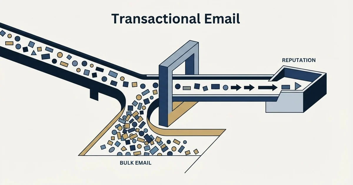 Editorial illustration for Transactional Email