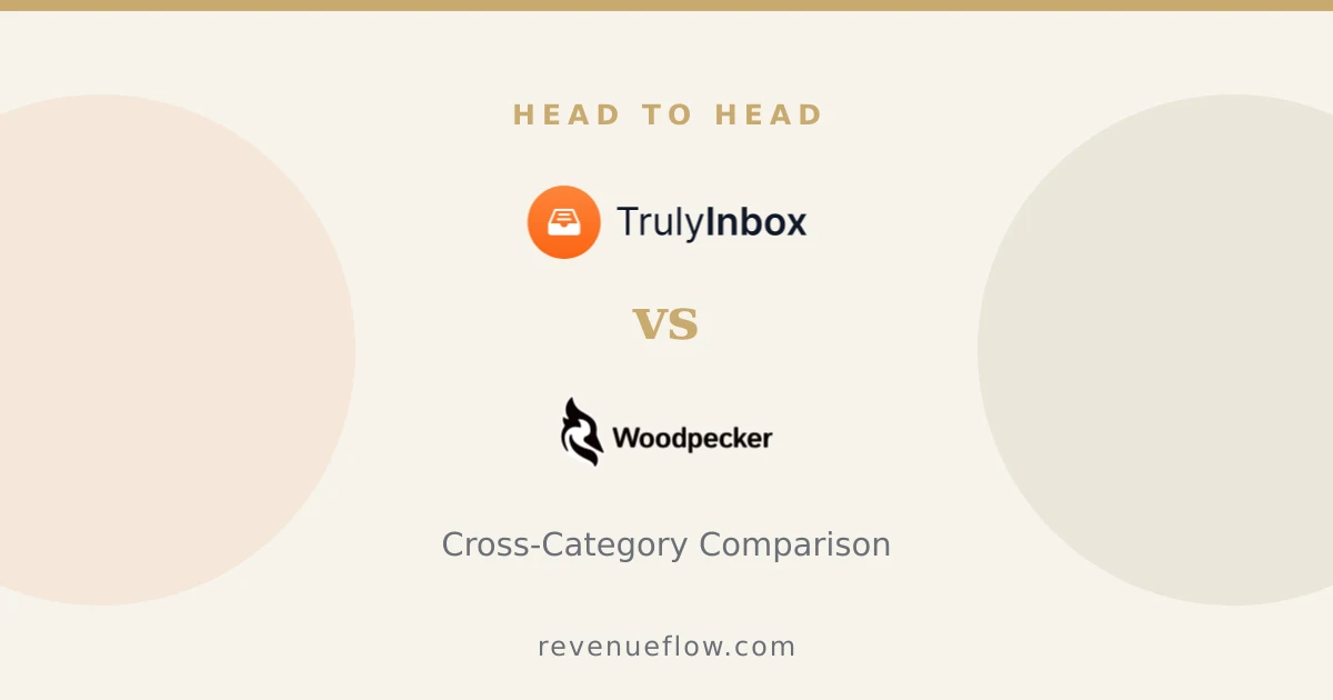 Branded cover: TrulyInbox vs Woodpecker: Cross-Category Comparison