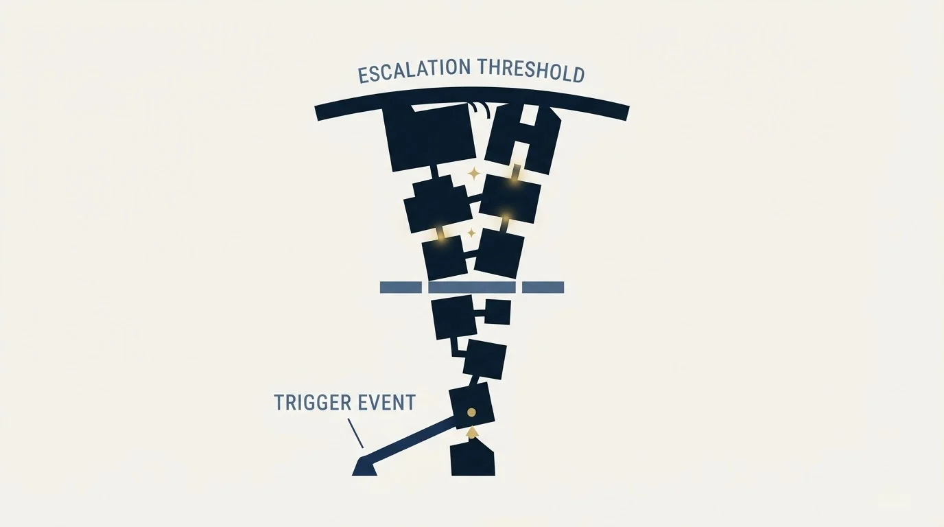 Section illustration: What actually escalates a block