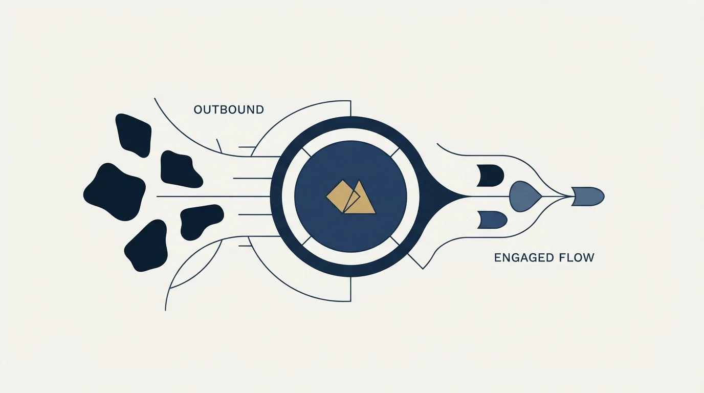Section illustration: Where this fits a team whose traffic comes from outbound