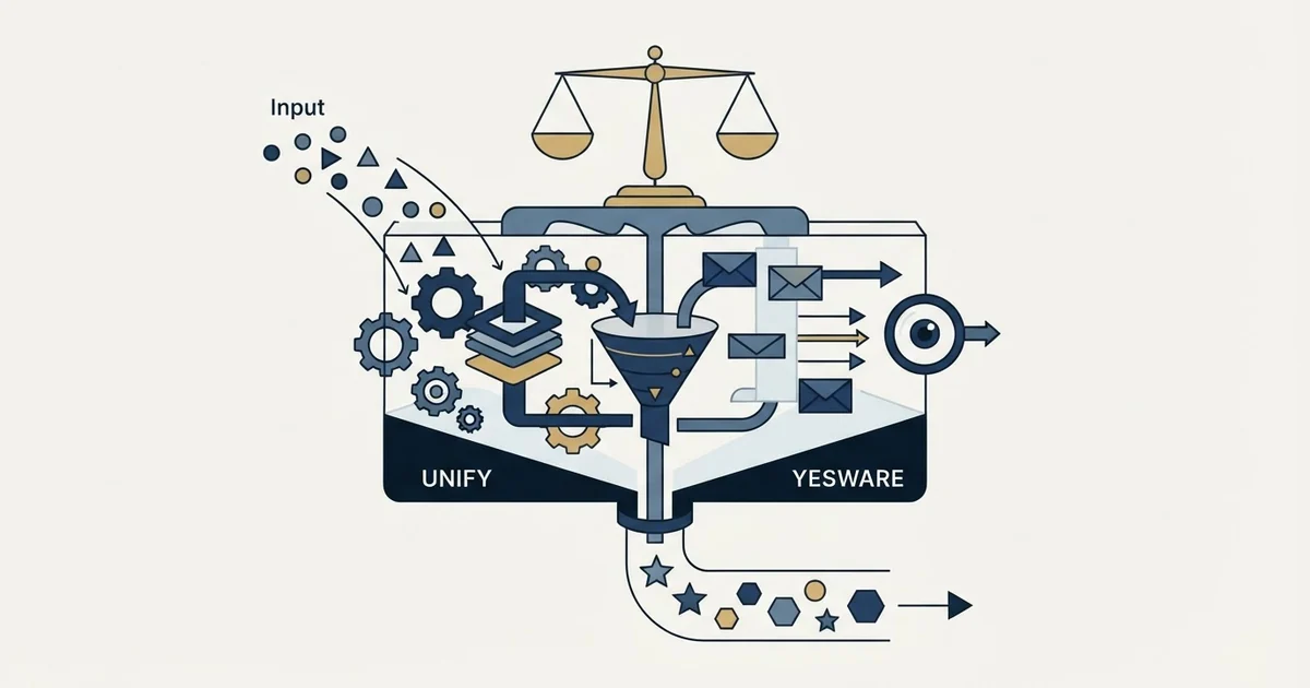 Editorial illustration for Unify vs Yesware