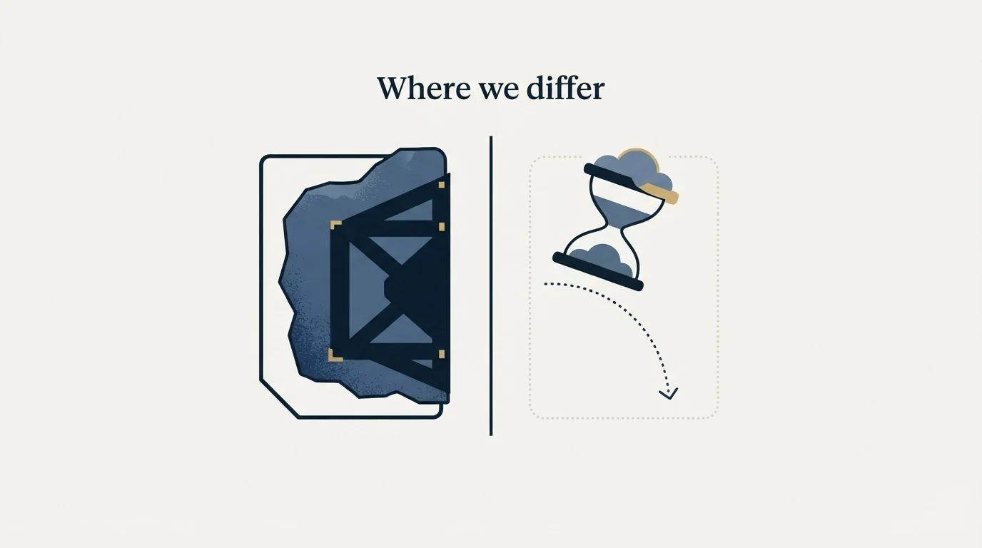 Section illustration: Where we differ