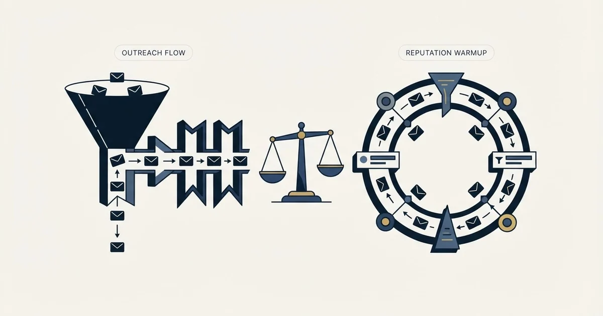 Editorial illustration for Vocus.io vs Warmup Inbox