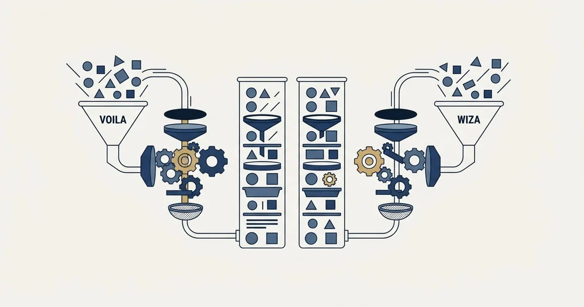 Editorial illustration for VoilaNorbert vs Wiza