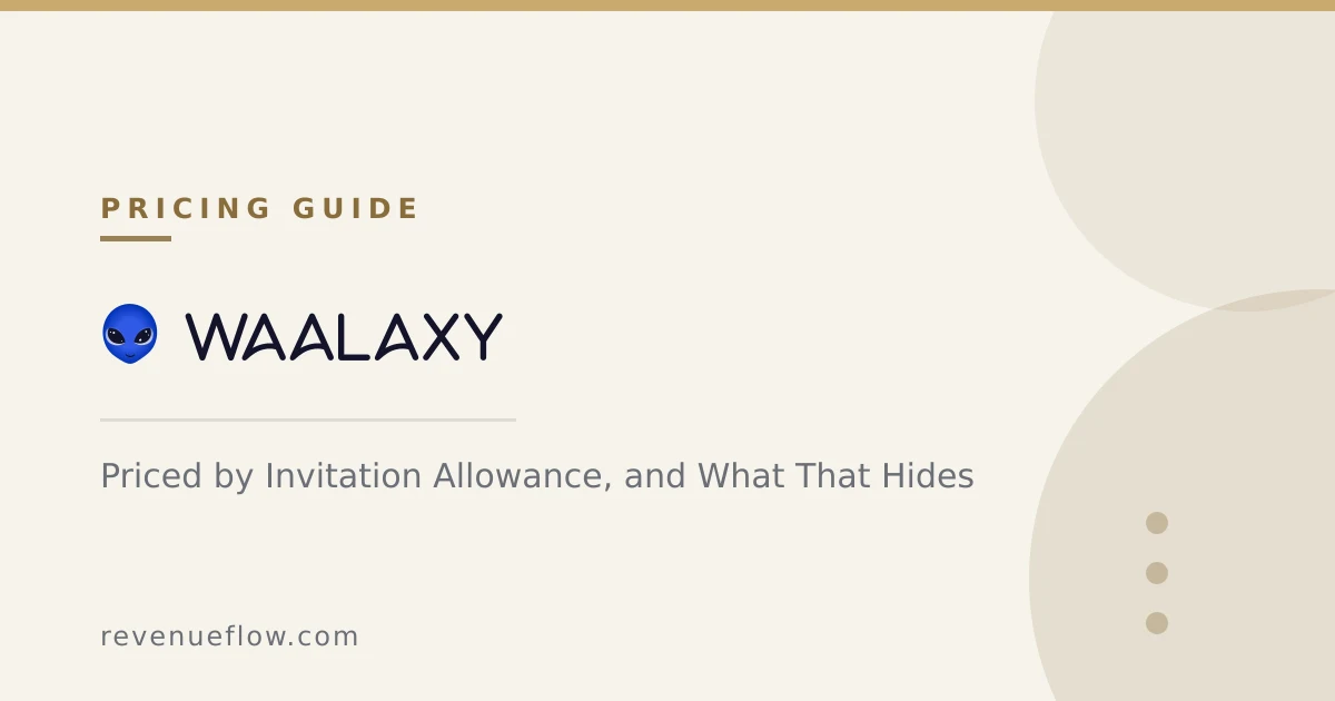Branded cover: Waalaxy: Priced by Invitation Allowance, and What That Hides