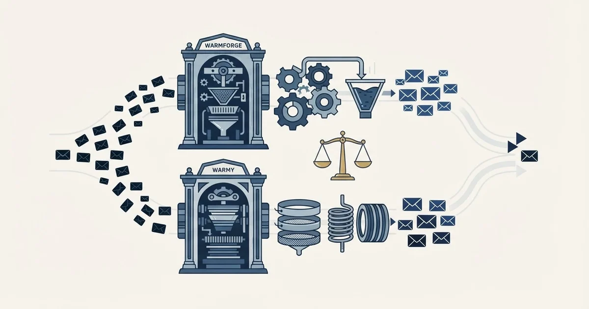 Editorial illustration for Warmforge vs Warmy