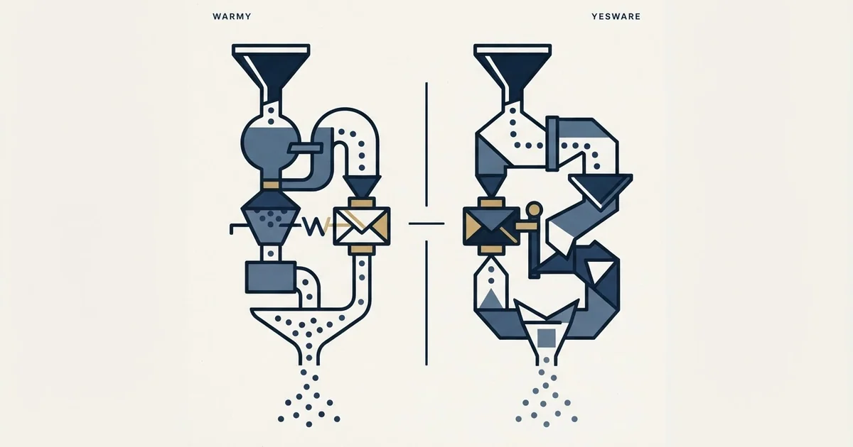 Editorial illustration for Warmy vs Yesware