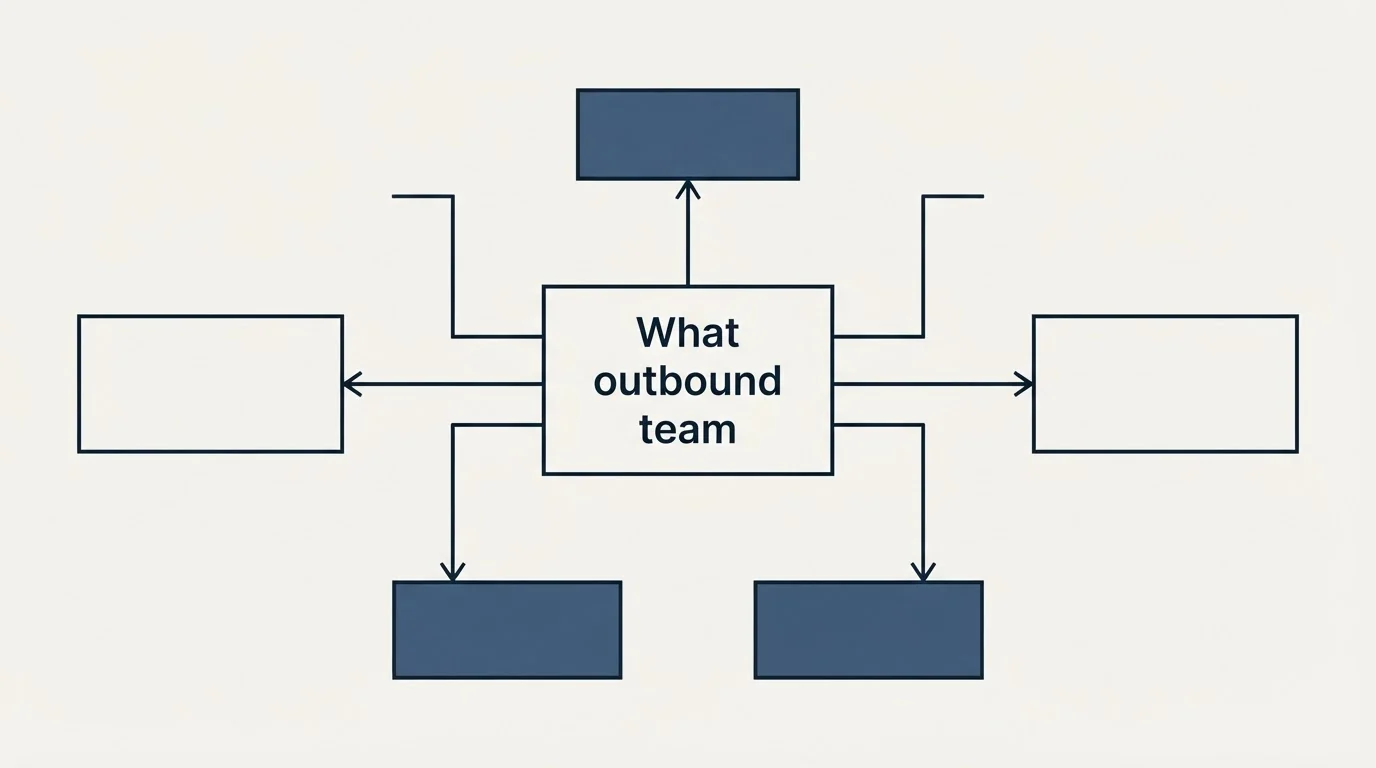 Schematic: What an outbound team should weight at nothing (What outbound team)