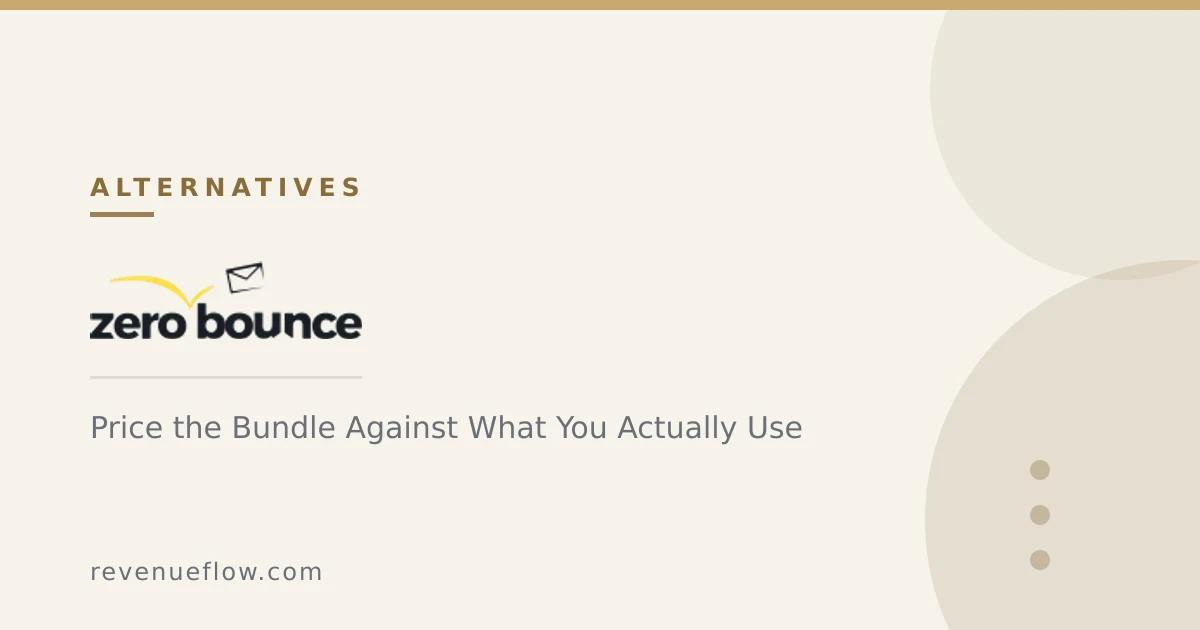 Branded cover: ZeroBounce Alternatives: Price the Bundle Against What You Actually Use