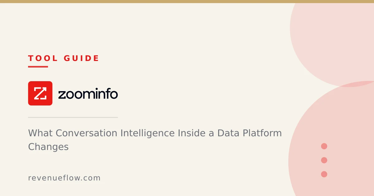 Branded cover: Chorus by ZoomInfo: What Conversation Intelligence Inside a Data Platform Changes