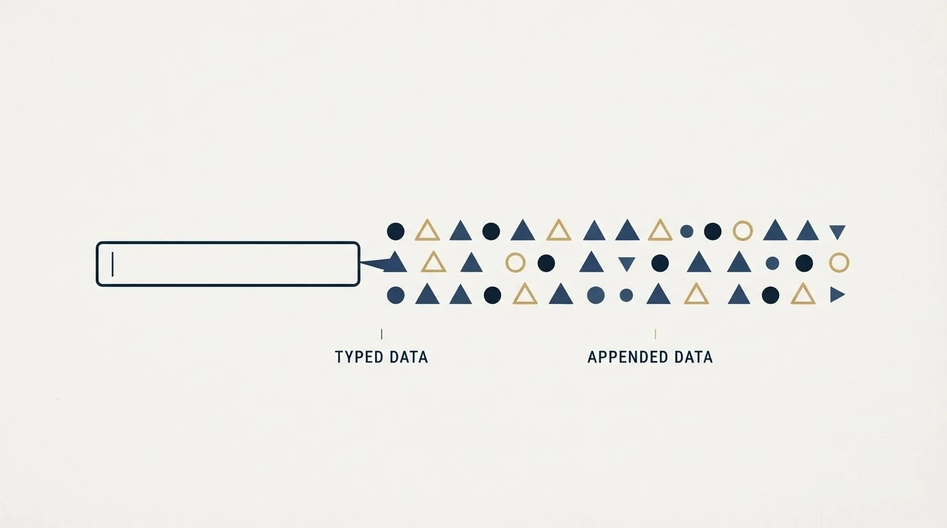 Section illustration: Appended is not the same as asked, and your systems