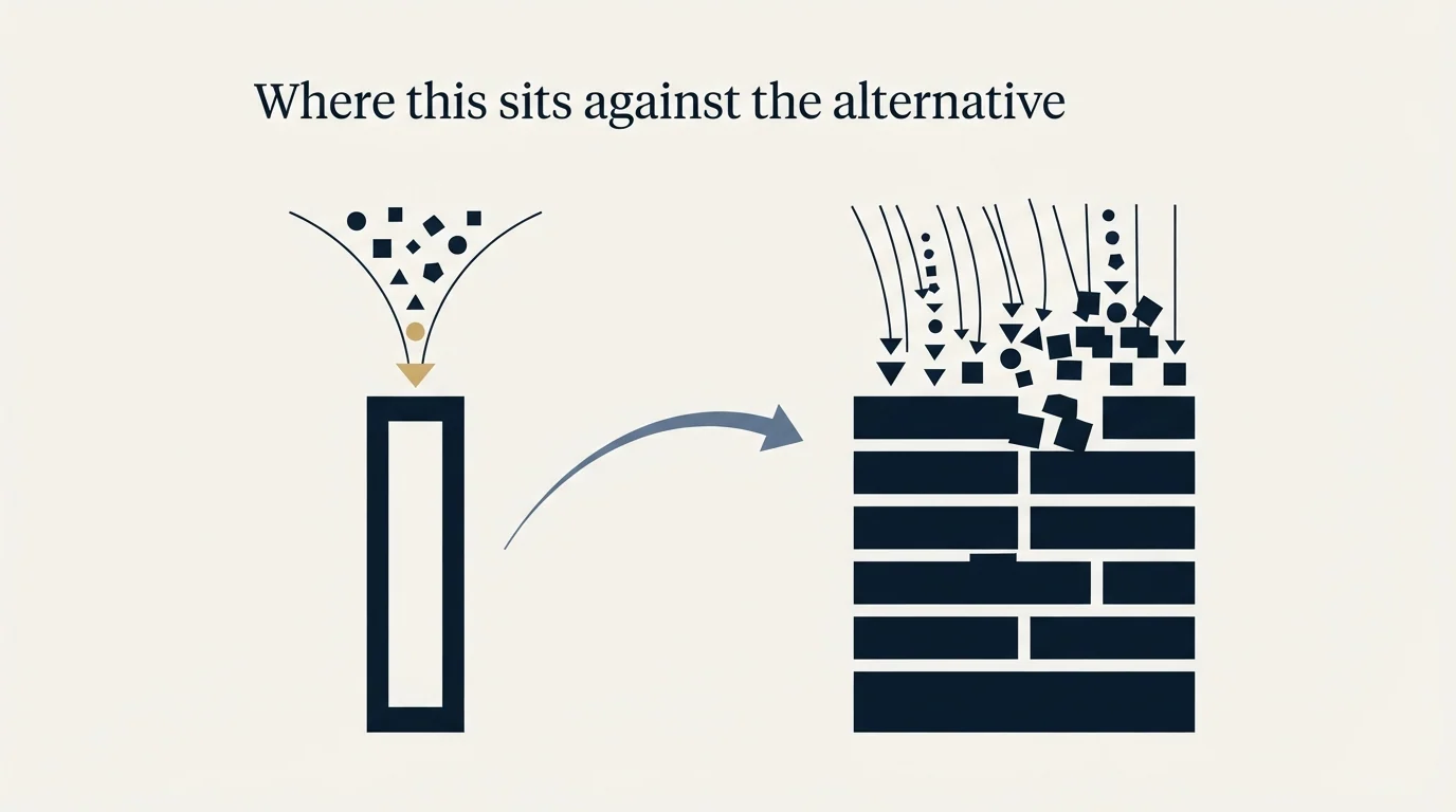 Section illustration: Where this sits against the alternative