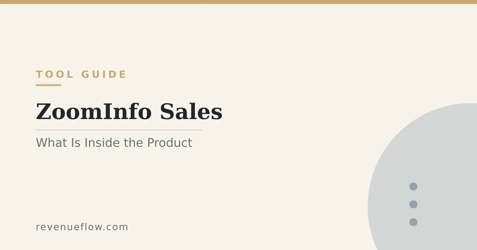Branded cover: ZoomInfo Sales: What Is Inside the Product and Which Numbers Are Which