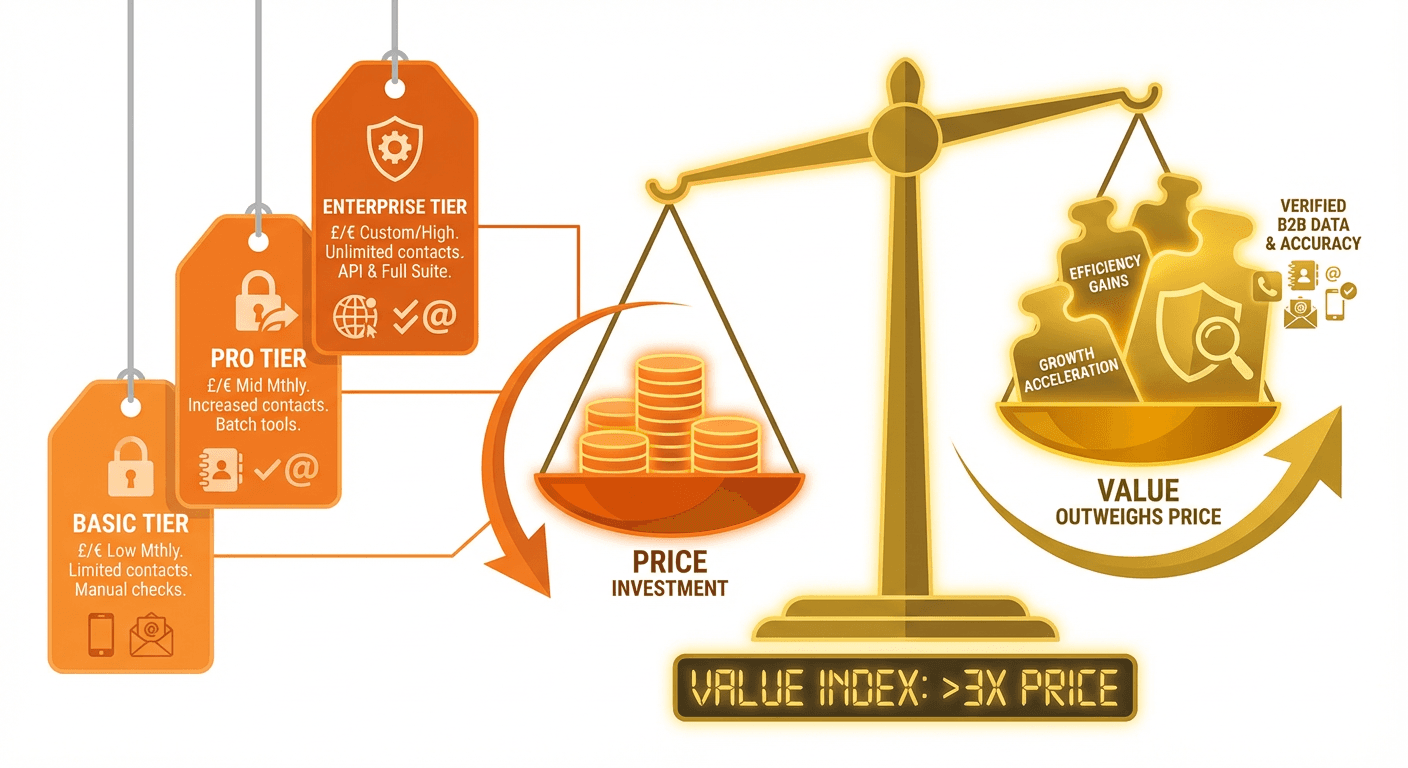 Apollo vs Lusha contact data platform comparison - pricing