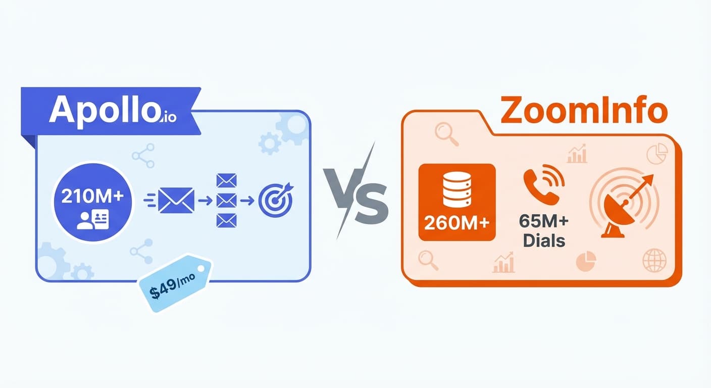 Apollo vs ZoomInfo sales intelligence comparison