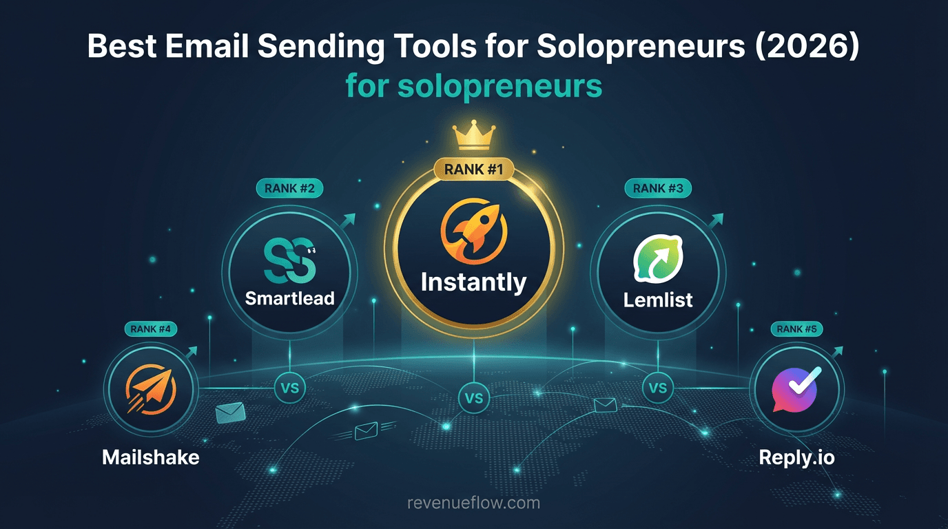 Hero image for Best Email Sending Tools for Solopreneurs (2026)