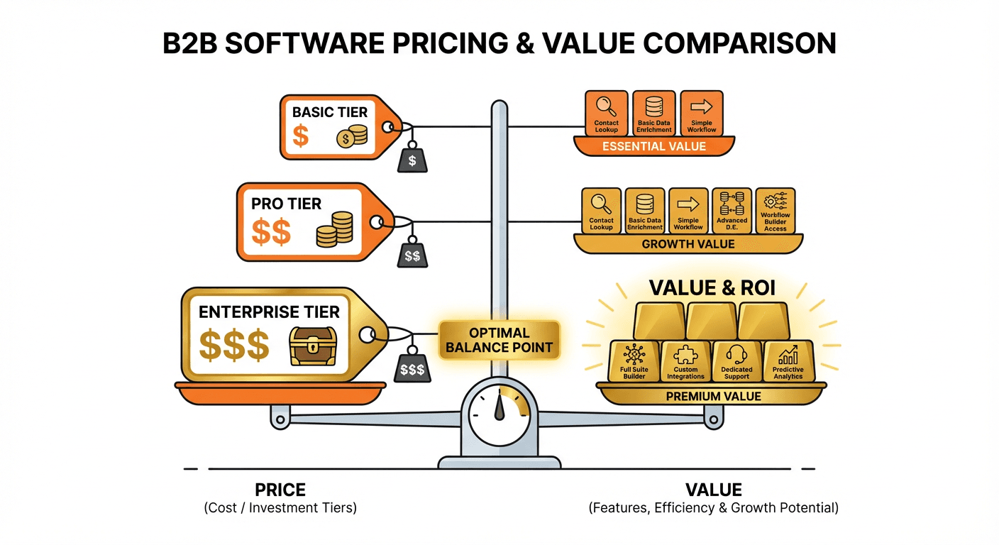 Clay vs Lusha B2B data tool comparison - pricing