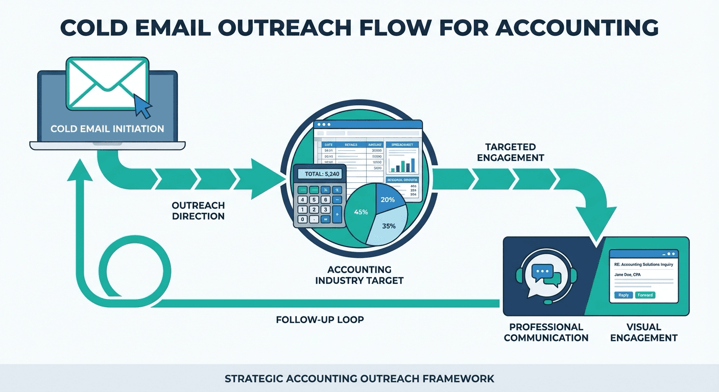 Cold email outreach flow for Accounting
