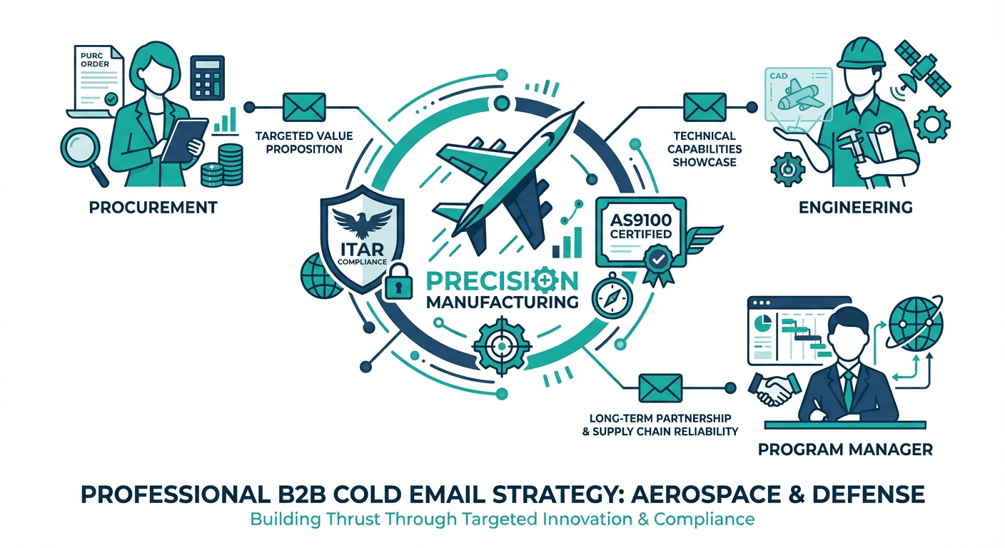 Cold email strategy for aerospace industry