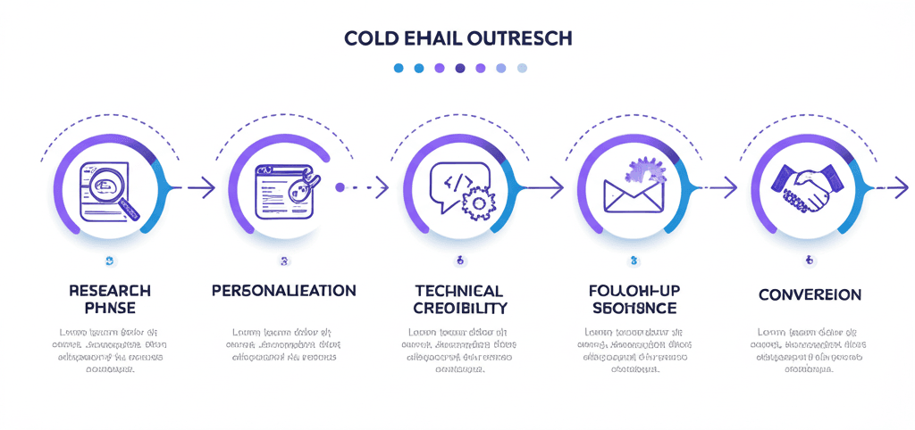 Cold email outreach flow for AI/ML