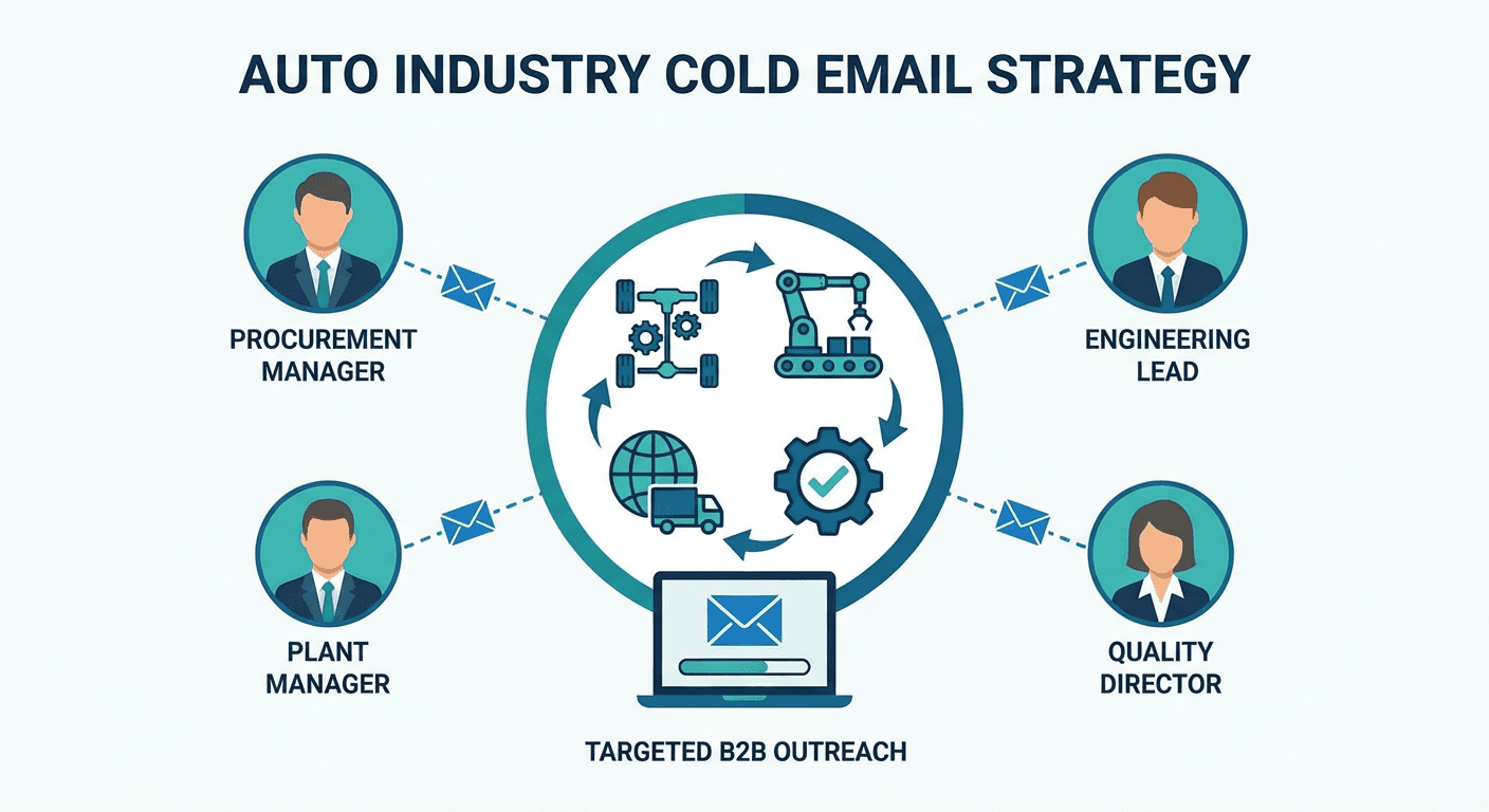Cold email outreach strategy for Automotive professionals