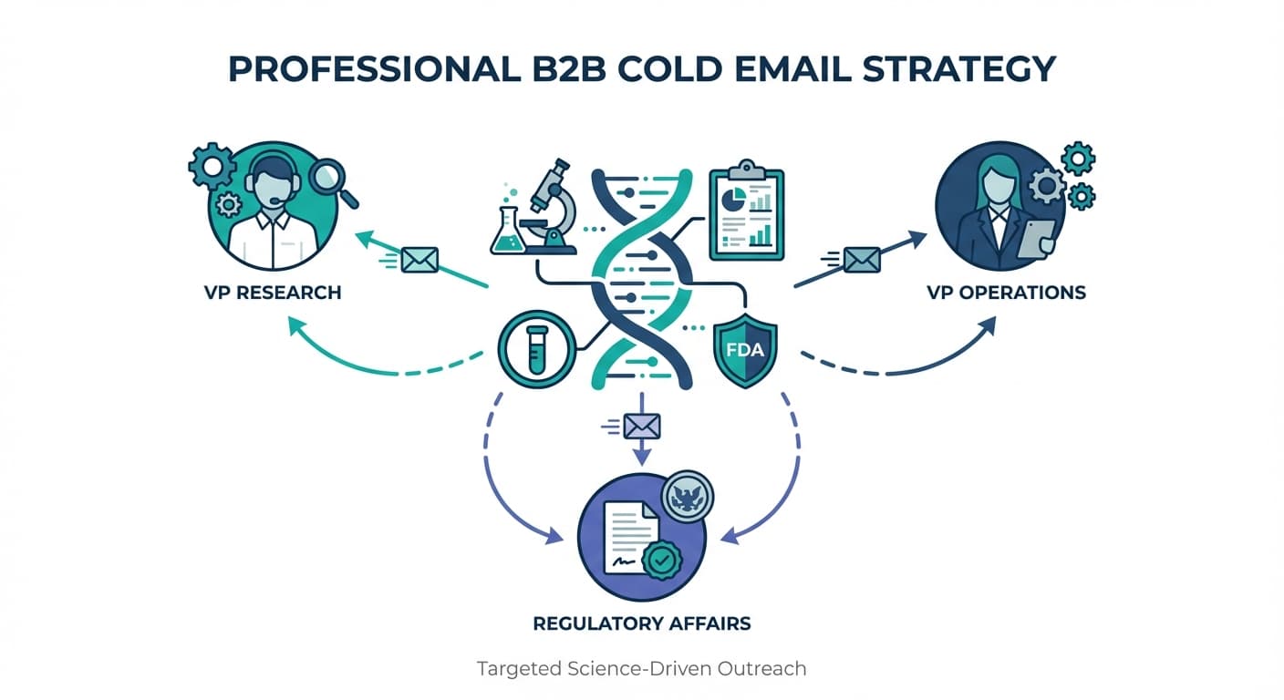 Cold email outreach strategy for Biotech & Life Sciences professionals
