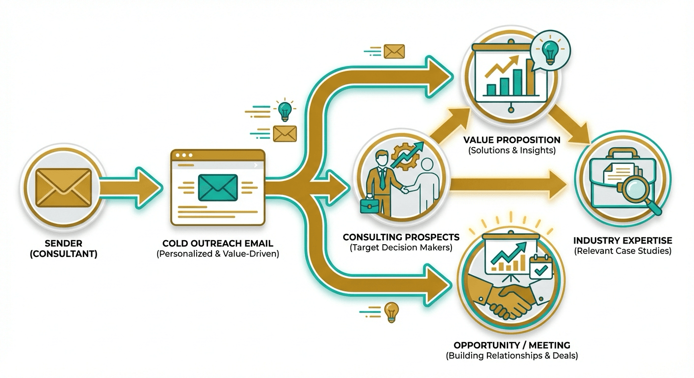 Cold email outreach flow for Consulting