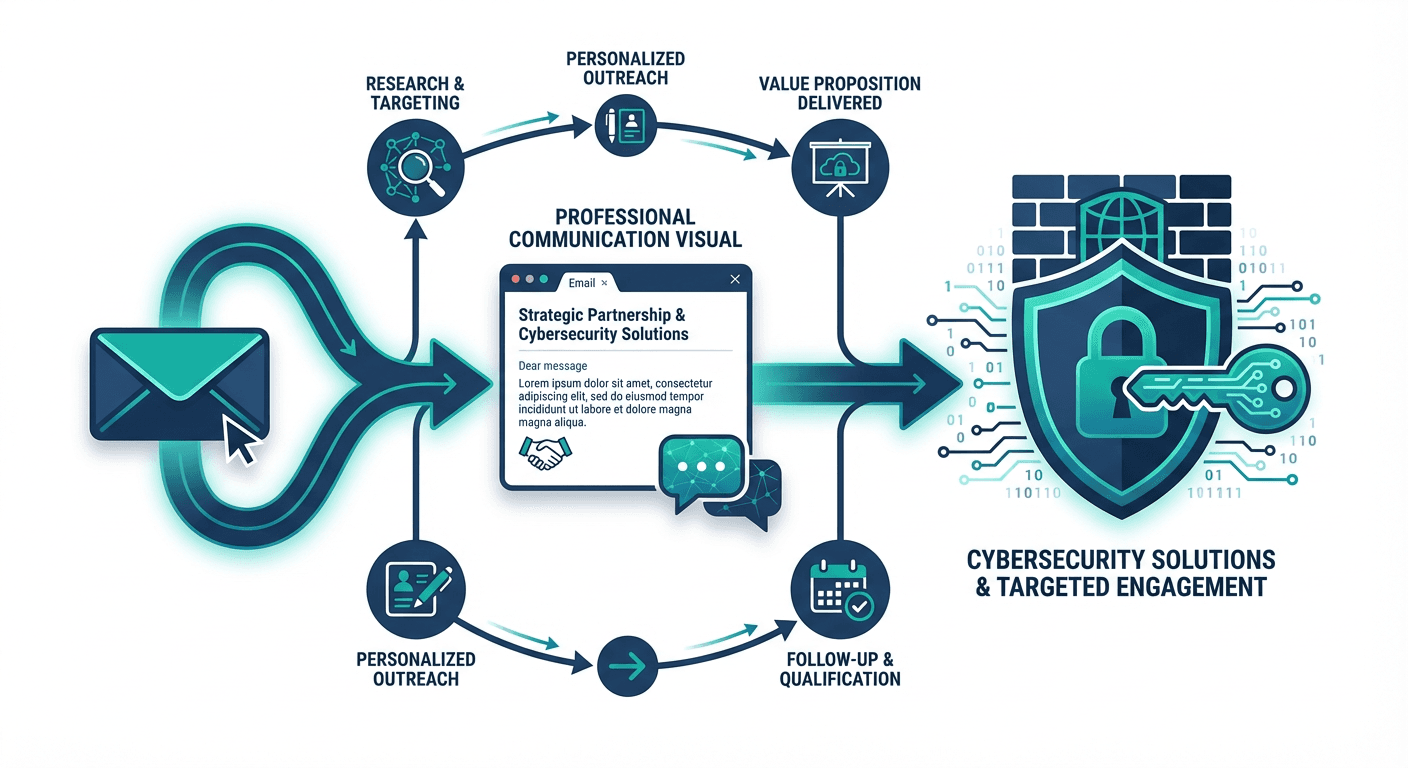 Cold email outreach flow for Cybersecurity